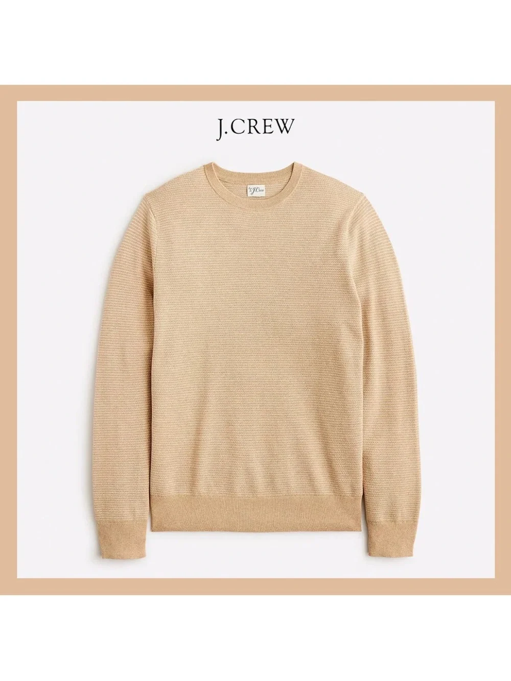 J Crew Sweater S Heritage Carmel